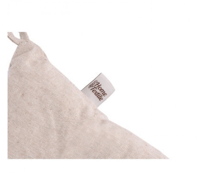 Подушка на стілець Ardesto Oliver бежевий , 40х40см 100% бавовна (ART02OB)