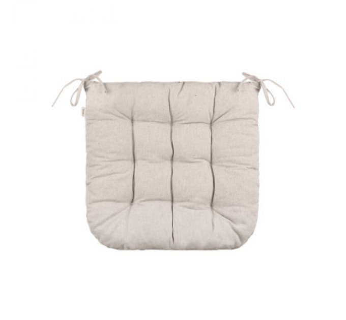 Подушка на стілець Ardesto Oliver бежевий , 40х40см 100% бавовна (ART02OB)