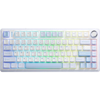 Клавіатура Aula F75 Gasket Greywood V3 switch Hot-Swap PBT Wireless/Bluetooth/USB Blue (6948391208633)