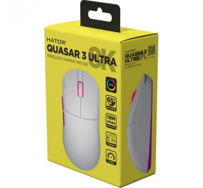 Мишка Hator Quasar 3 Ultra 8K Wireless White (HTM771)