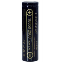 Акумулятор 18650 2900mAh Li-Ion, (2850-2950mah), 3.7V (2.75-4.2V), Blac Liitokala (Lii-29A)