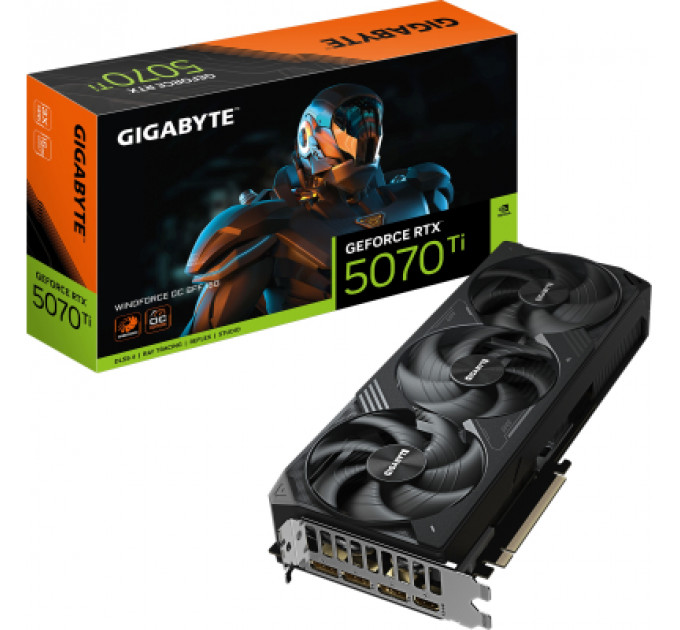 Відеокарта GIGABYTE GeForce RTX5070 Ti 16GB WINDFORCE OC SFF (GV-N507TWF3OC-16GD)