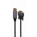 Cablexpert Кабель мультимедійний DisplayPort to DVI 1.8m 24 +1, 4K 30Hz Cablexpert (CC-DPM-DVIM-4K-6)