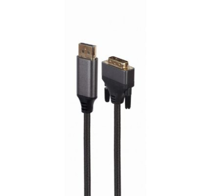Cablexpert Кабель мультимедійний DisplayPort to DVI 1.8m 24 +1, 4K 30Hz Cablexpert (CC-DPM-DVIM-4K-6)