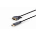 Cablexpert Кабель мультимедійний DisplayPort to DVI 1.8m 24 +1, 4K 30Hz Cablexpert (CC-DPM-DVIM-4K-6)