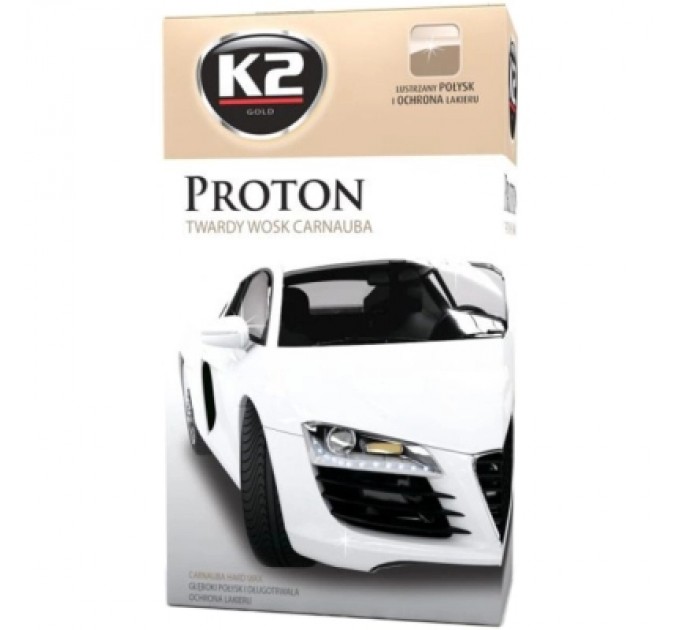 Автополіроль K2 Proton з губкою та ганчіркою 200г (G040)