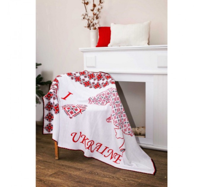 Прованс Плед Прованс в'язаний Вишиванка 100х150 см (4823093442962)