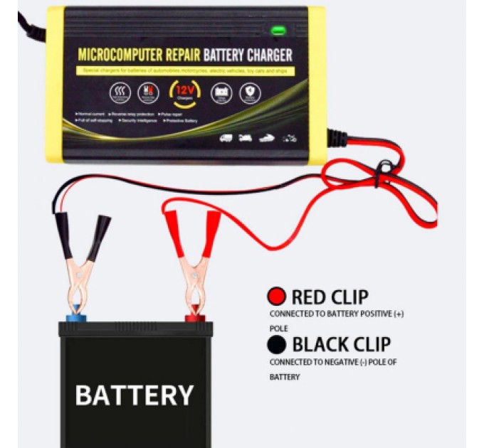 XoKo Зарядний пристрій для автомобільного акумулятора XoKo XK-CC12-6A