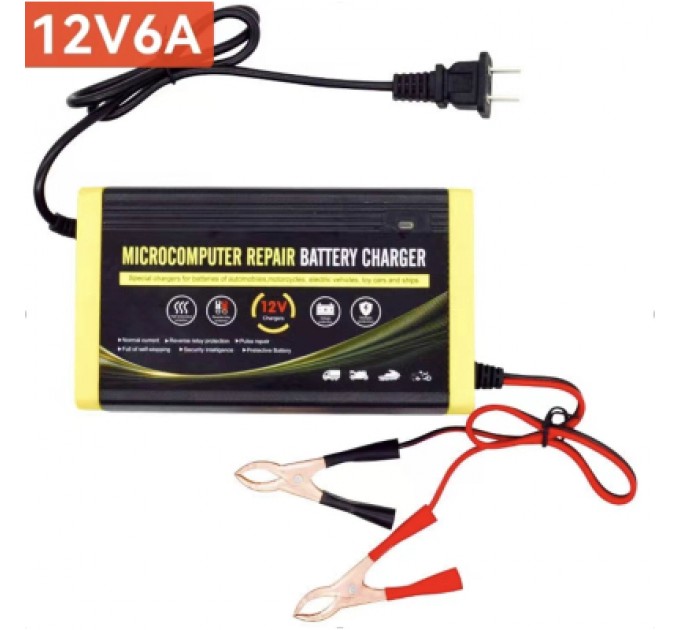 XoKo Зарядний пристрій для автомобільного акумулятора XoKo XK-CC12-6A