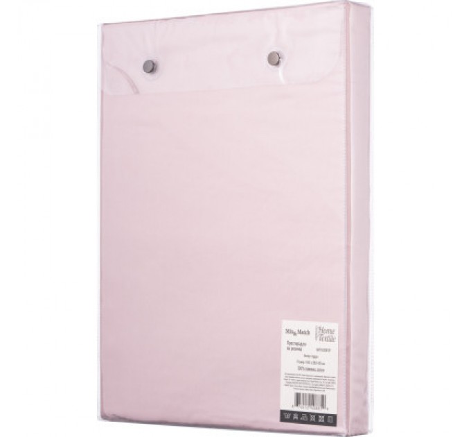 Ardesto Простирадло Ardesto на резинці Mix&Match сатин 160х200+30 см пудра (ART1620FSP)