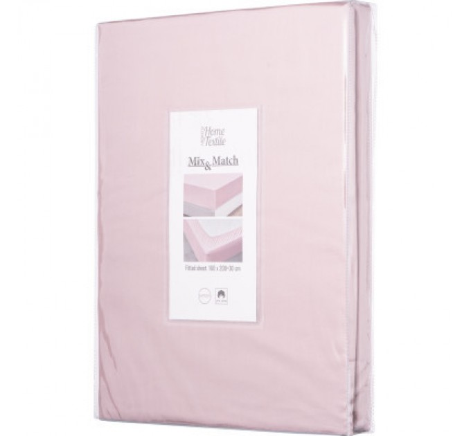 Ardesto Простирадло Ardesto на резинці Mix&Match сатин 160х200+30 см пудра (ART1620FSP)
