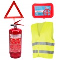Набір техдопомоги Poputchik з вогнегасником ВП-2 "Економічний" (ВП-2+Знак+Аптечка+Жилет) (33-017-IS)