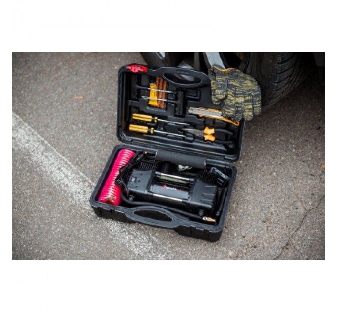 Poputchik Автомобільний компресор Poputchik 85л/хв, 10 А (13-015-IS)