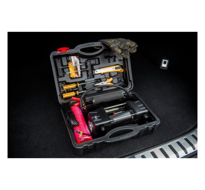 Poputchik Автомобільний компресор Poputchik 85л/хв, 10 А (13-015-IS)