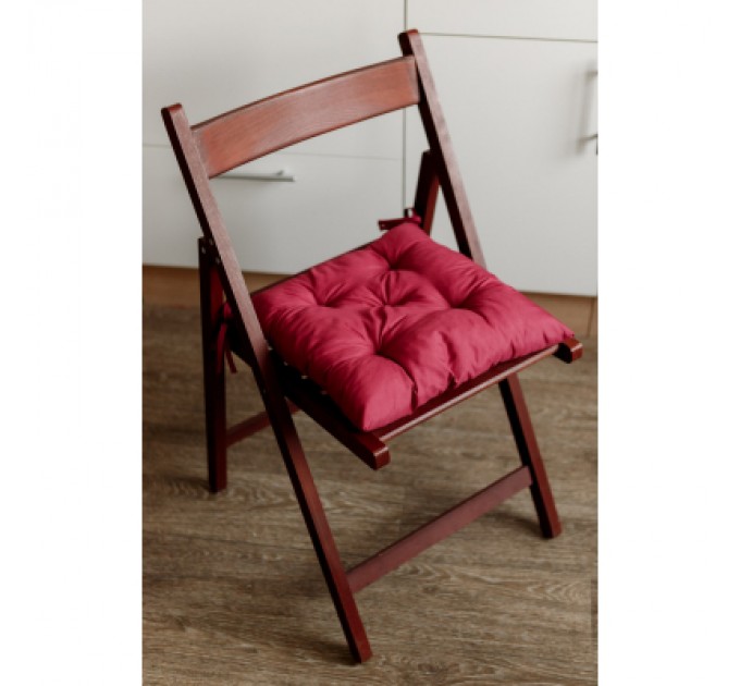 Прованс Подушка на стілець Прованс Фібра бордо 40х40 см (029611)