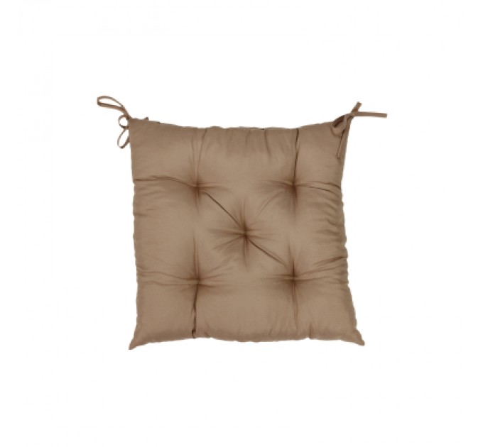 Подушка на стілець Прованс Фібра коричнева 40х40 см (029613)