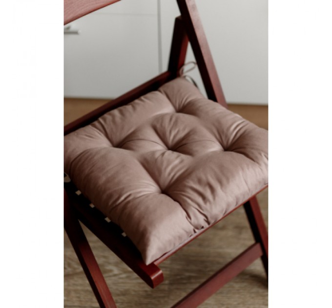 Подушка на стілець Прованс Фібра коричнева 40х40 см (029613)