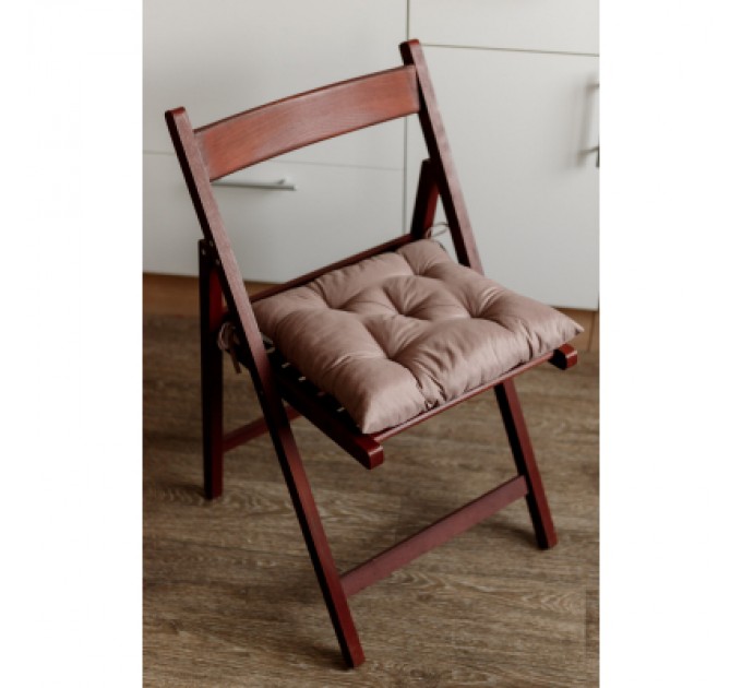 Подушка на стілець Прованс Фібра коричнева 40х40 см (029613)