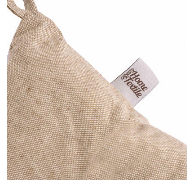 Ardesto Подушка на стілець Ardesto Oliver, 40х40 см, 100% бавовна, нап-ч: 50% холоф, 50% пп, шоколад (ART02OR)