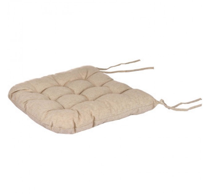 Ardesto Подушка на стілець Ardesto Oliver, 40х40 см, 100% бавовна, нап-ч: 50% холоф, 50% пп, шоколад (ART02OR)