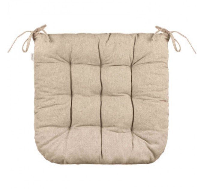 Ardesto Подушка на стілець Ardesto Oliver, 40х40 см, 100% бавовна, нап-ч: 50% холоф, 50% пп, шоколад (ART02OR)