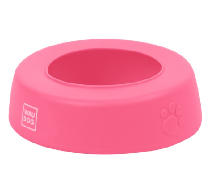 WAUDOG Посуд для собак WAUDOG Silicone Миска-непроливайка 1 л рожева (50797)