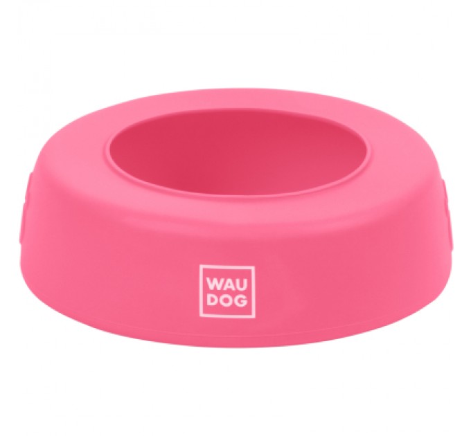 WAUDOG Посуд для собак WAUDOG Silicone Миска-непроливайка 1 л рожева (50797)