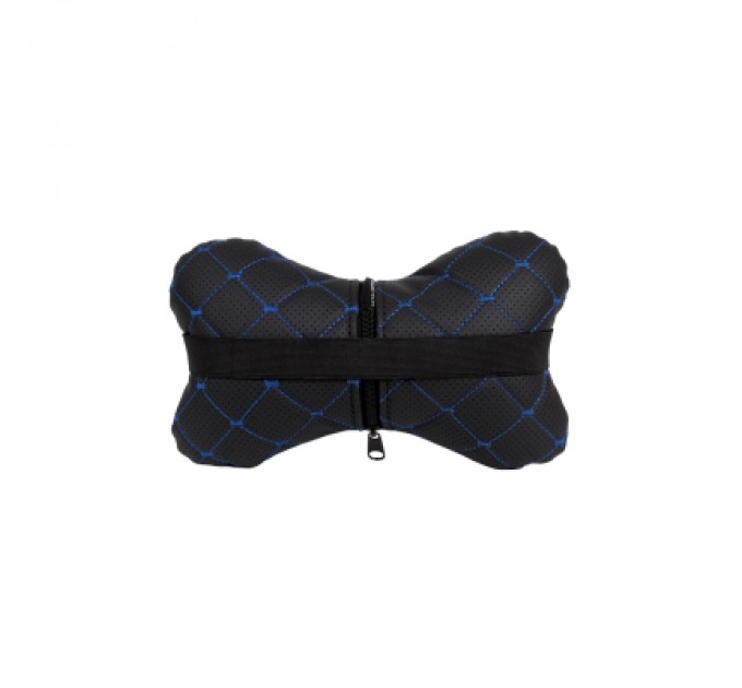 EVAtech Подушка EVAtech ECO 27х16 см чорна з синьою ниткою (SPCRBL)