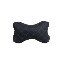 Подушка EVAtech ECO 27х16 см чорна з синьою ниткою (SPCRBL)