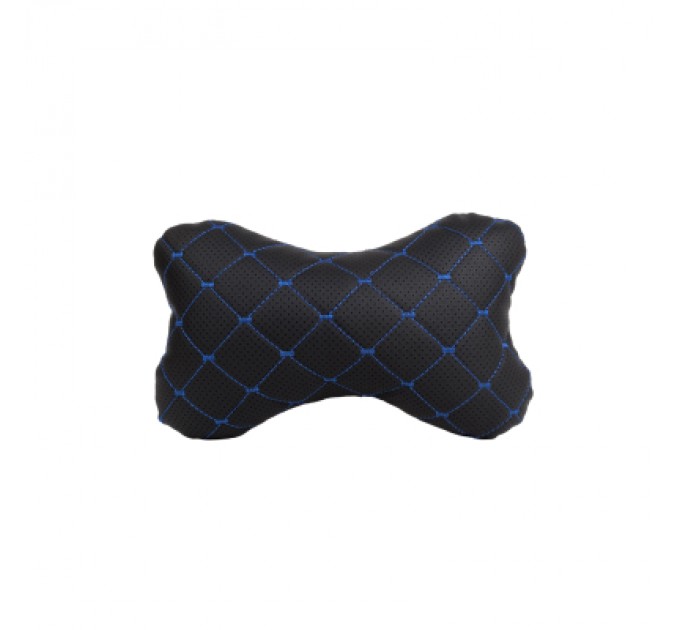 EVAtech Подушка EVAtech ECO 27х16 см чорна з синьою ниткою (SPCRBL)
