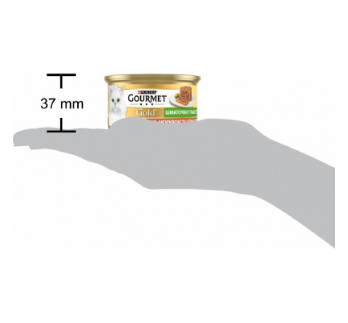 Purina Gourmet Паштет для котів Purina Gourmet Gold. З качкою, морквою і шпинатом. Шматочки в паштеті 85 г (7613033728778)