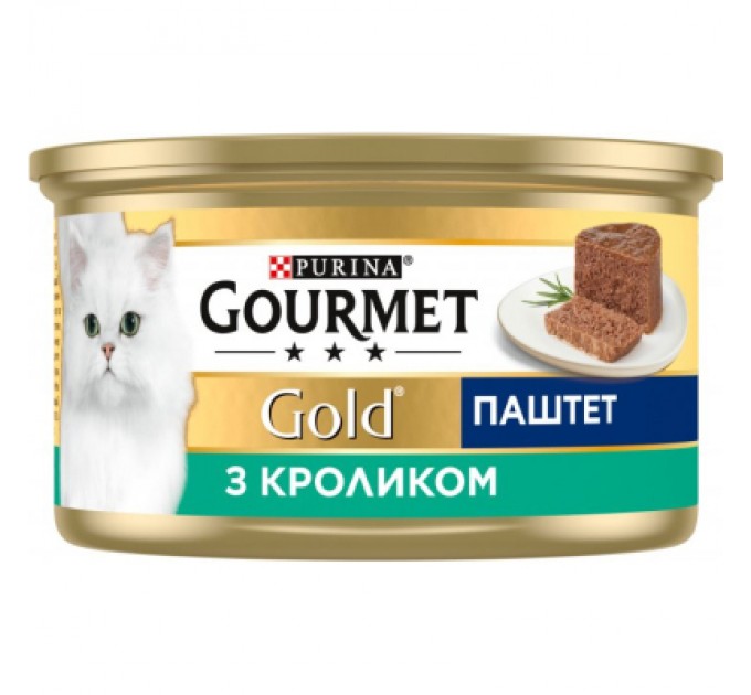 Паштет для котів Purina Gourmet Gold. З кроликом 85 г (7613033728747)