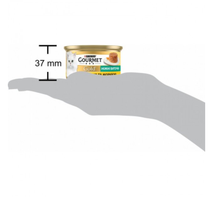 Purina Gourmet Вологий корм для кішок Purina Gourmet Gold. Ніжні биточки з куркою і морквою 85 г (7613035442207)