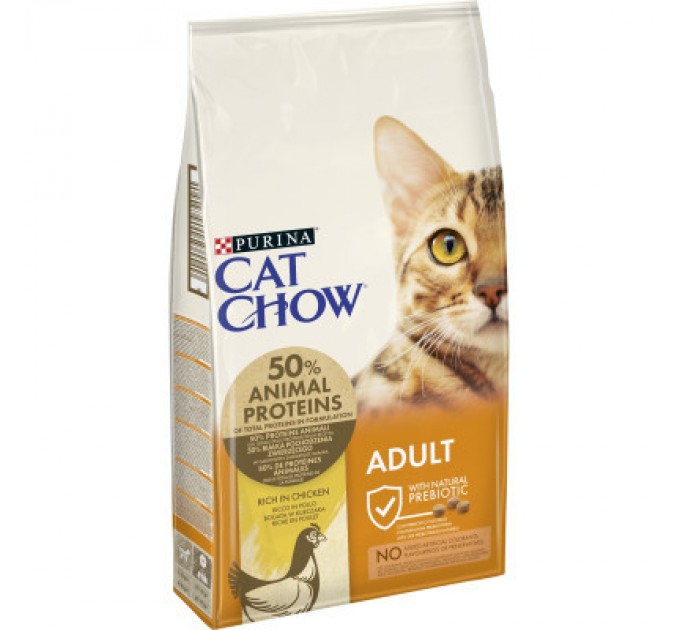 Сухий корм для кішок Purina Cat Chow Adult з куркою 15 кг (5997204514127)
