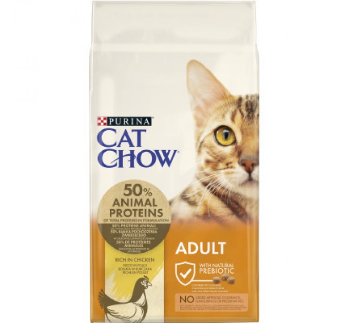 Сухий корм для кішок Purina Cat Chow Adult з куркою 15 кг (5997204514127)