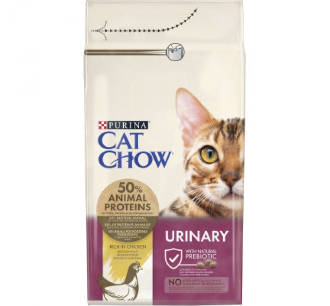 Purina Cat Chow Сухий корм для кішок Purina Cat Chow Urinary Tract Health з куркою 1.5 кг (5997204514387)