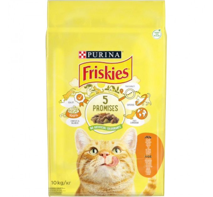 Сухий корм для кішок Purina Friskies з куркою та овочами 10 кг (5997204505101)