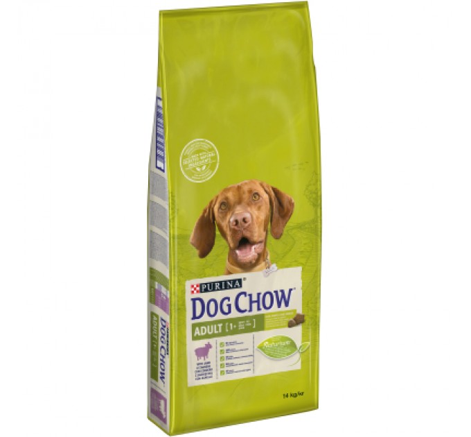 Purina Dog Chow Сухий корм для собак Purina Dog Chow Adult Lamb зі смаком ягняти 14 кг (7613034487636)