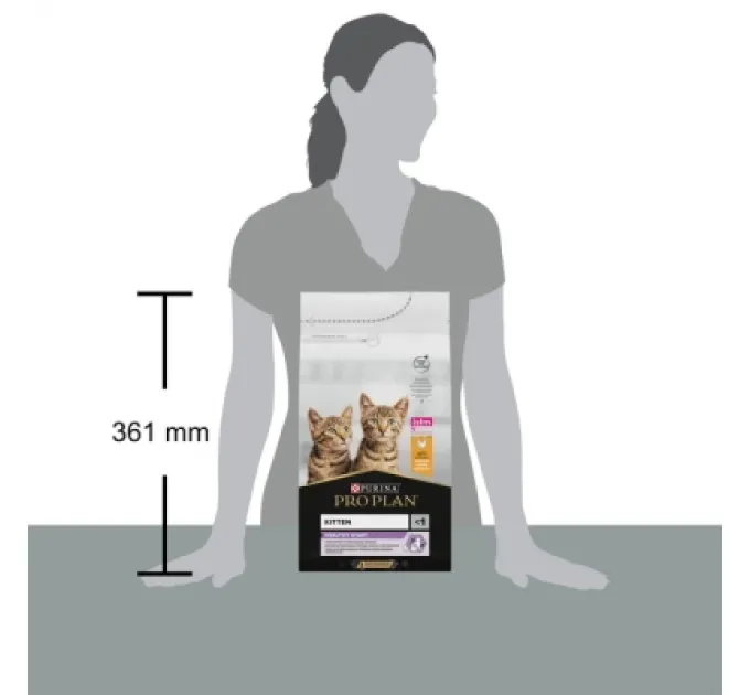 Purina Pro Plan Сухий корм для кішок Purina Pro Plan Original Kitten до 12 місяців з куркою 1.5 кг (7613036505178)