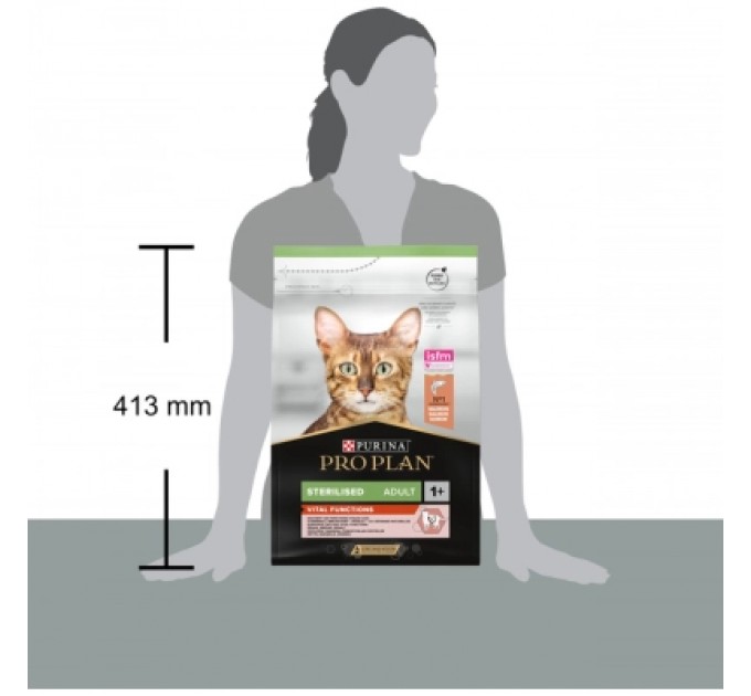 Сухий корм для кішок Purina Pro Plan Sterilised з лососем 3 кг (7613036517454)