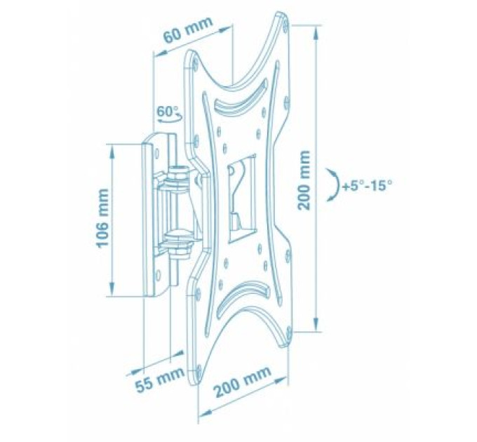 Walfix Кронштейн Walfix R-323B