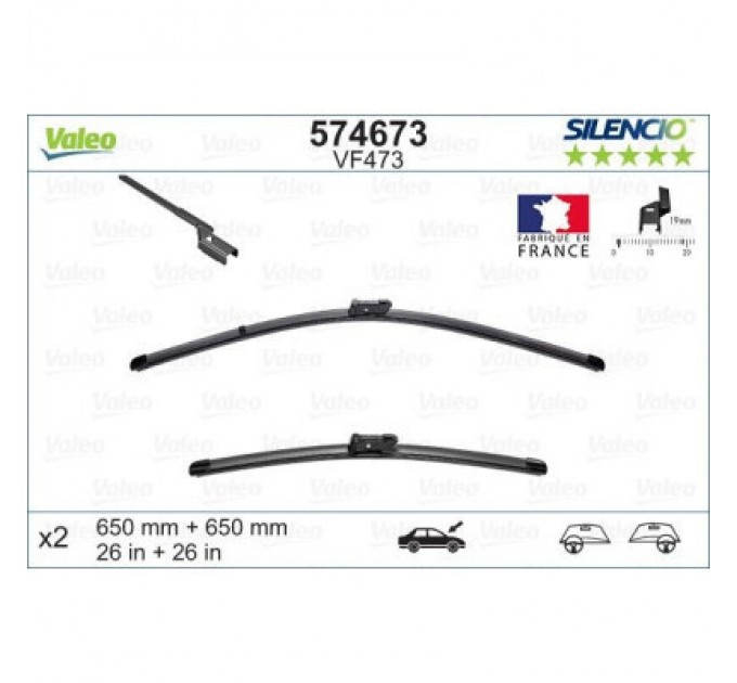 Valeo Щітка склоочисника Valeo 574673