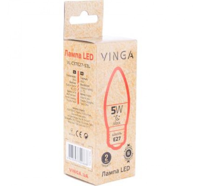 Vinga Лампочка Vinga VL-C37E27-53L