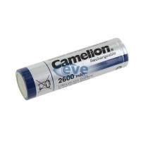 Акумулятор 18650 2600mAh, FlatTop, 3.7V, Bulk Camelion (ICR18650F-26)