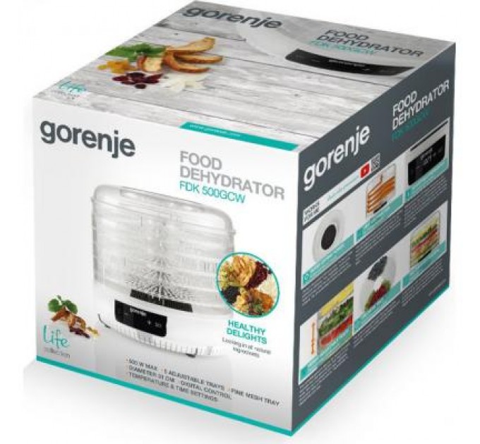 Gorenje Сушка для овочів та фруктів Gorenje FDK500GCW