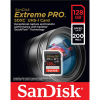 Карта пам'яті SanDisk 128GB SD class 10 UHS-I U3 V30 Extreme (SDSDXXD-128G-GN4IN)
