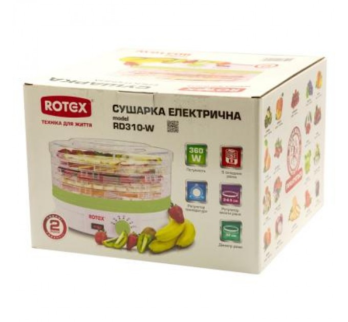 Rotex Сушка для овочів та фруктів Rotex RD310-W
