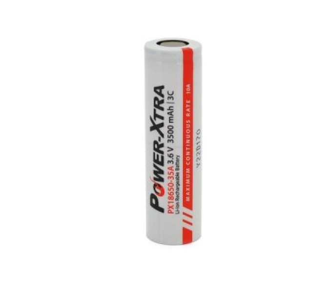 Power-Xtra Акумулятор 18650 3500mAh, 3.6V, white Power-Xtra (PX18650-35A / 29752)