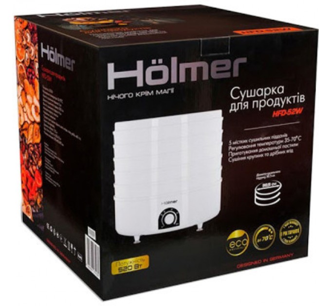 Hölmer Сушка для овочів та фруктів Hölmer HFD-52W