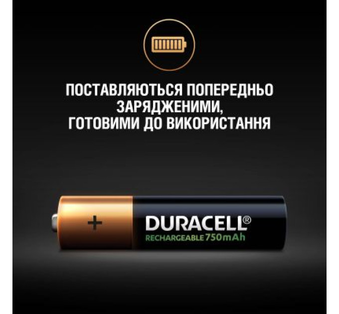 Duracell Акумулятор Duracell AAA HR03 750mAh * 4 (5007331)